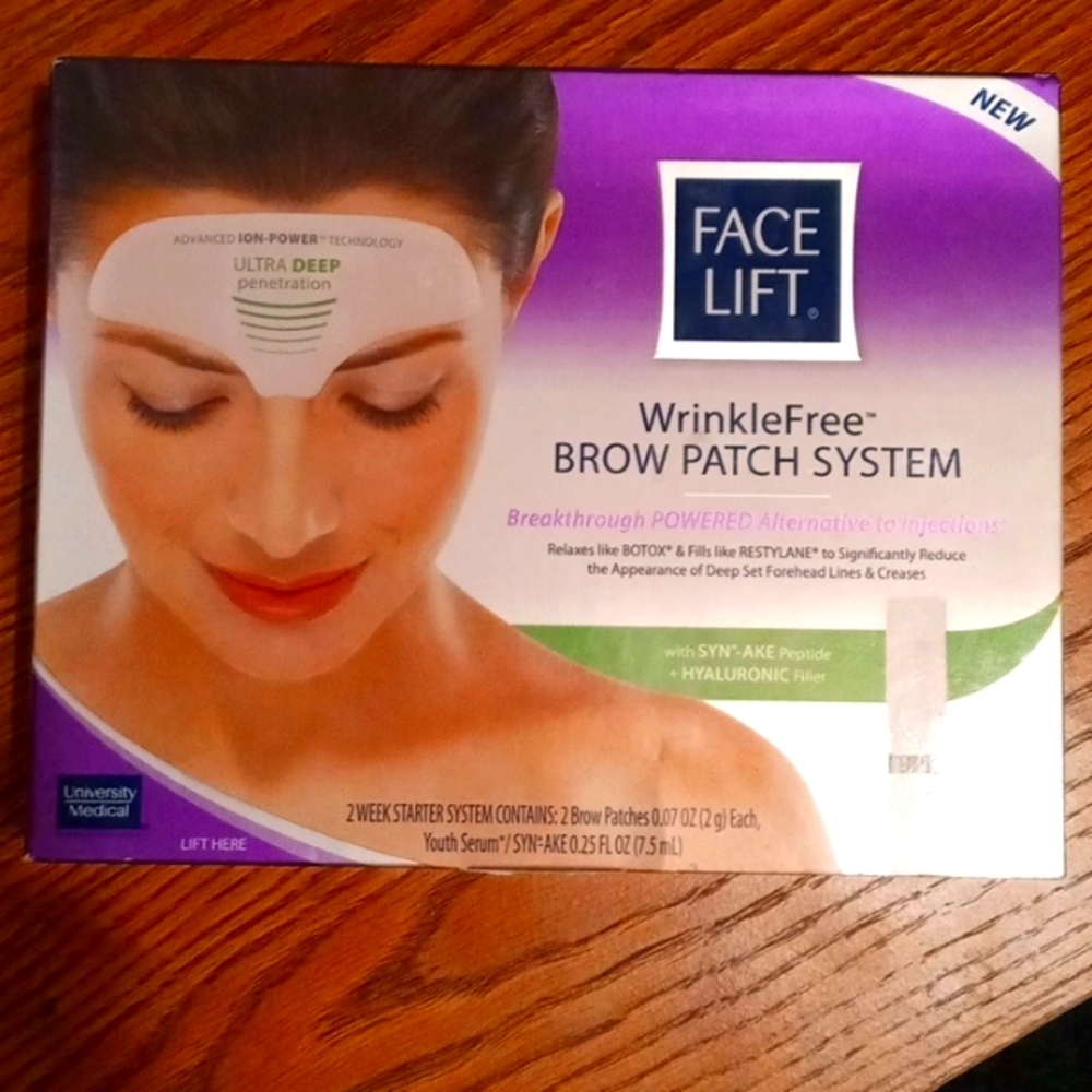 Wrinkle free. BROW PATCH SYSTEM